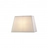 Buy 36 cm Rectangular Fabric Lampshade White