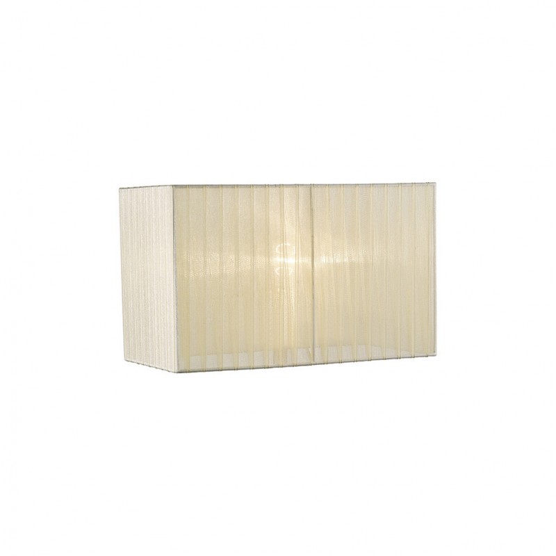 Buy 38 cm Rectangle Organza Fabric Lampshade Cream