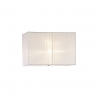 Buy 40 cm Rectangle Organza Fabric Lampshade White