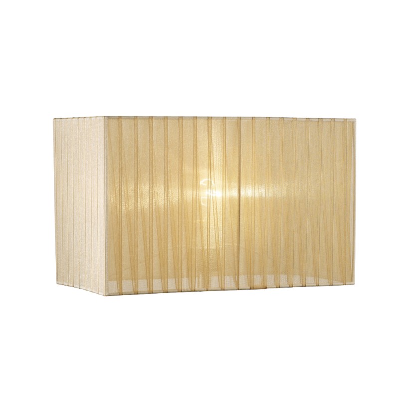 Buy 40 cm Rectangle Organza Fabric Lampshade Bronze