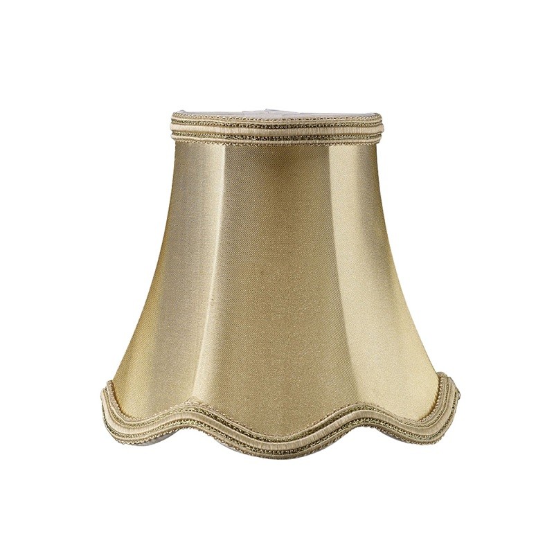 Buy 13 cm Clip-On Fabric Lampshade Gold Shimmer