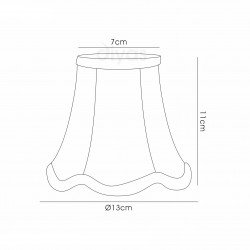 Buy 13 cm Clip-On Fabric Lampshade Gold Shimmer