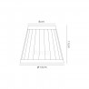 Buy 13 cm Clip-On Fabric Lampshade Cream