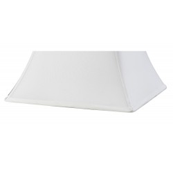 Buy Contessa 20.5 Square Fabric Lampshade White