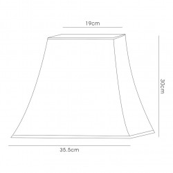 Buy Contessa 35.5 Square Fabric Lampshade Black