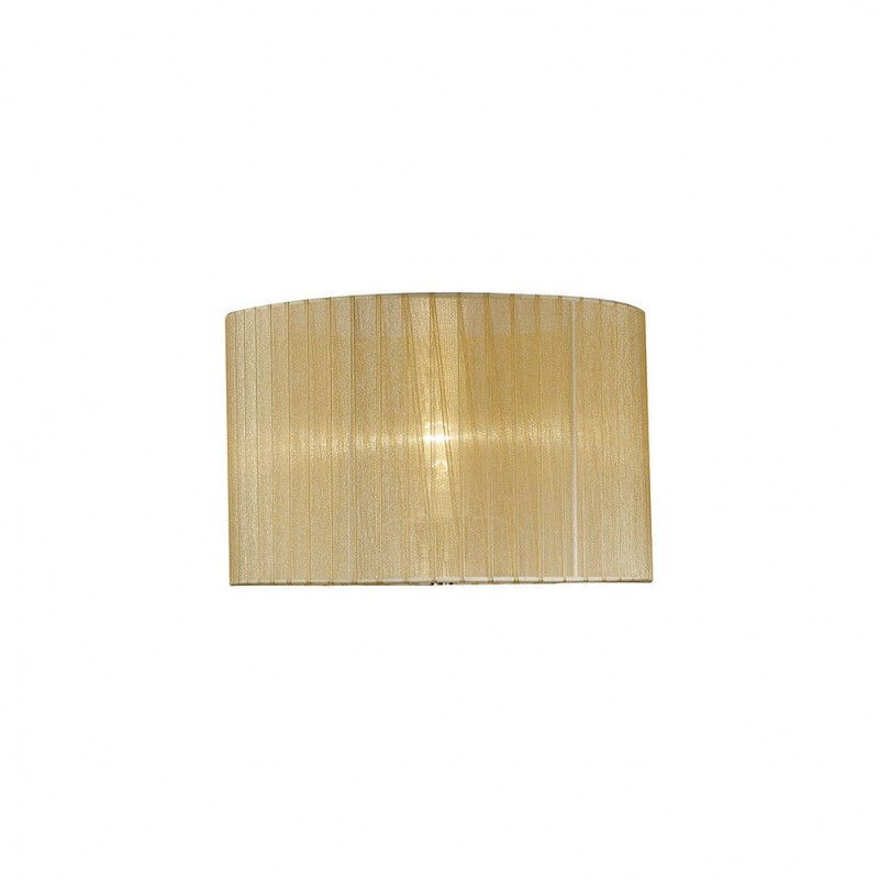 Buy 36 cm Round Organza Fabric Lampshade Bronze