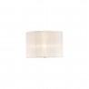 Buy 38 cm Round Organza Fabric Lampshade White