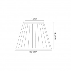 Buy 20 cm Fabric Conical Lampshade Ivory