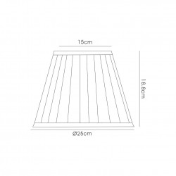 Buy 25 cm Fabric Conical Lampshade Ivory