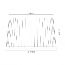 Buy 40 cm Fabric Lampshade Cream