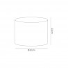 Buy Duo Round Lampshade Small Black/Chrome 300mm x 220mm