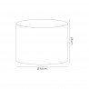 DUO 35 CM ROUND FABRIC LAMPSHADE