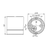 IE_6056-200-10 Ifo Electric Light On Downlight IP23 230V GU10