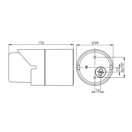 IE_4051-500-10 Ifo Electric Light On White IP44